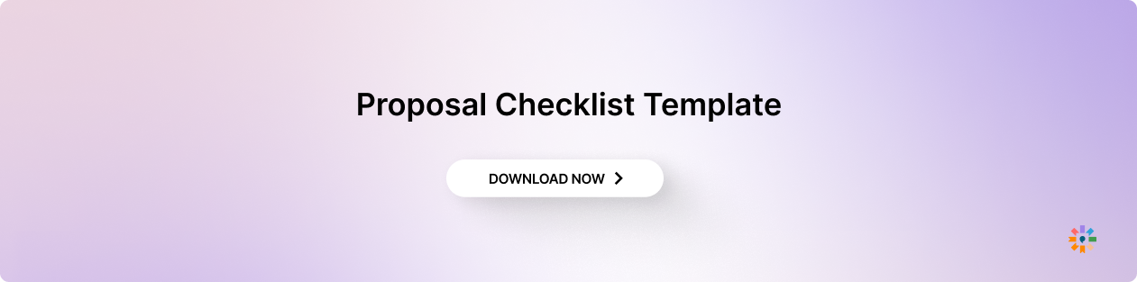  Proposal Checklist Template