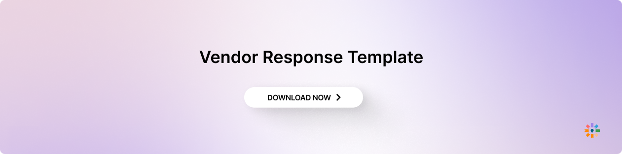 The Vendor Response Template