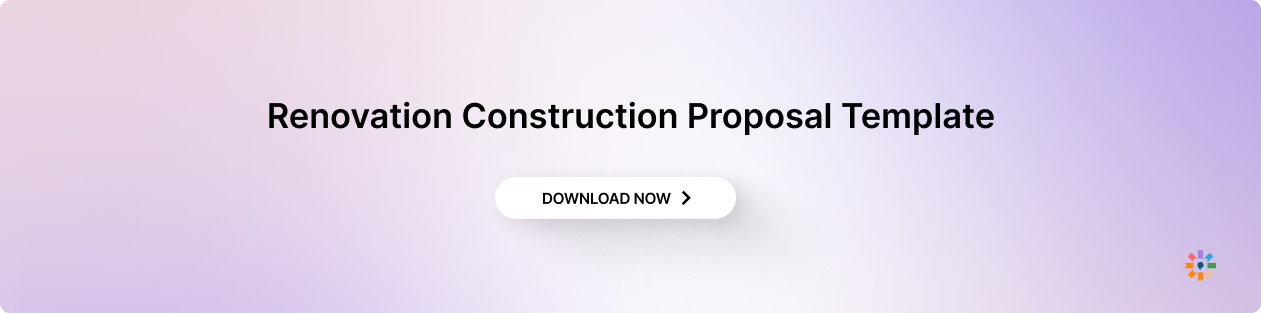 The Renovation Construction Proposal Template