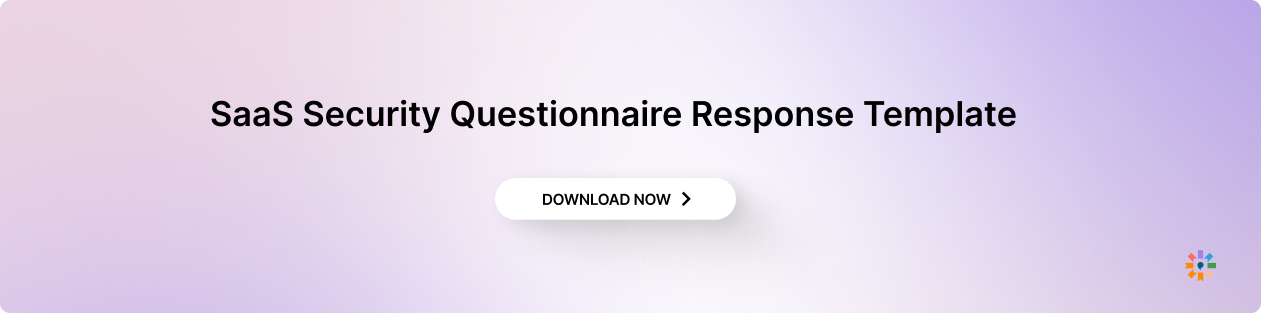 Saas Security Questionnaire Response