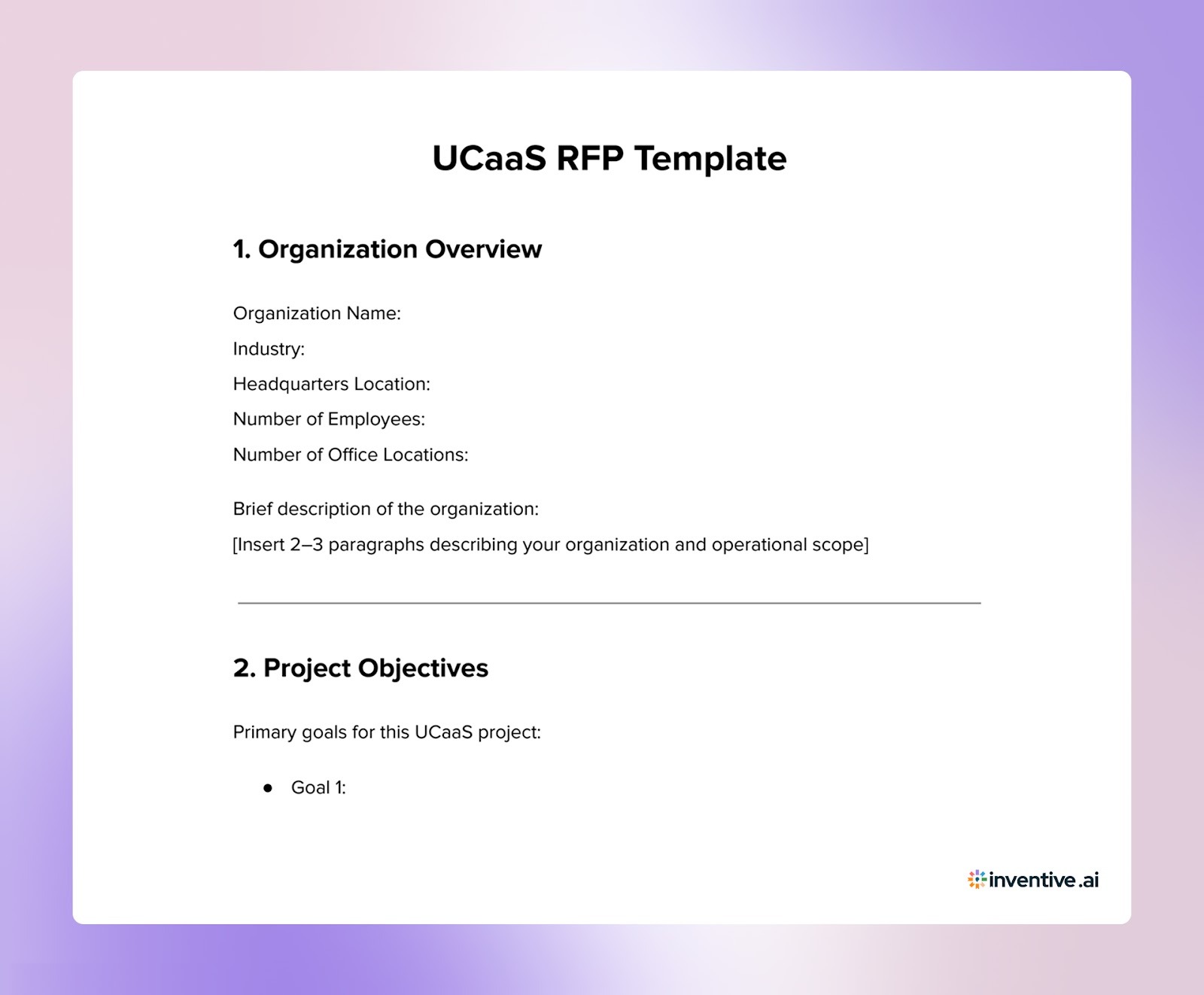 Structure Your UCaaS Proposal Using This Response Template