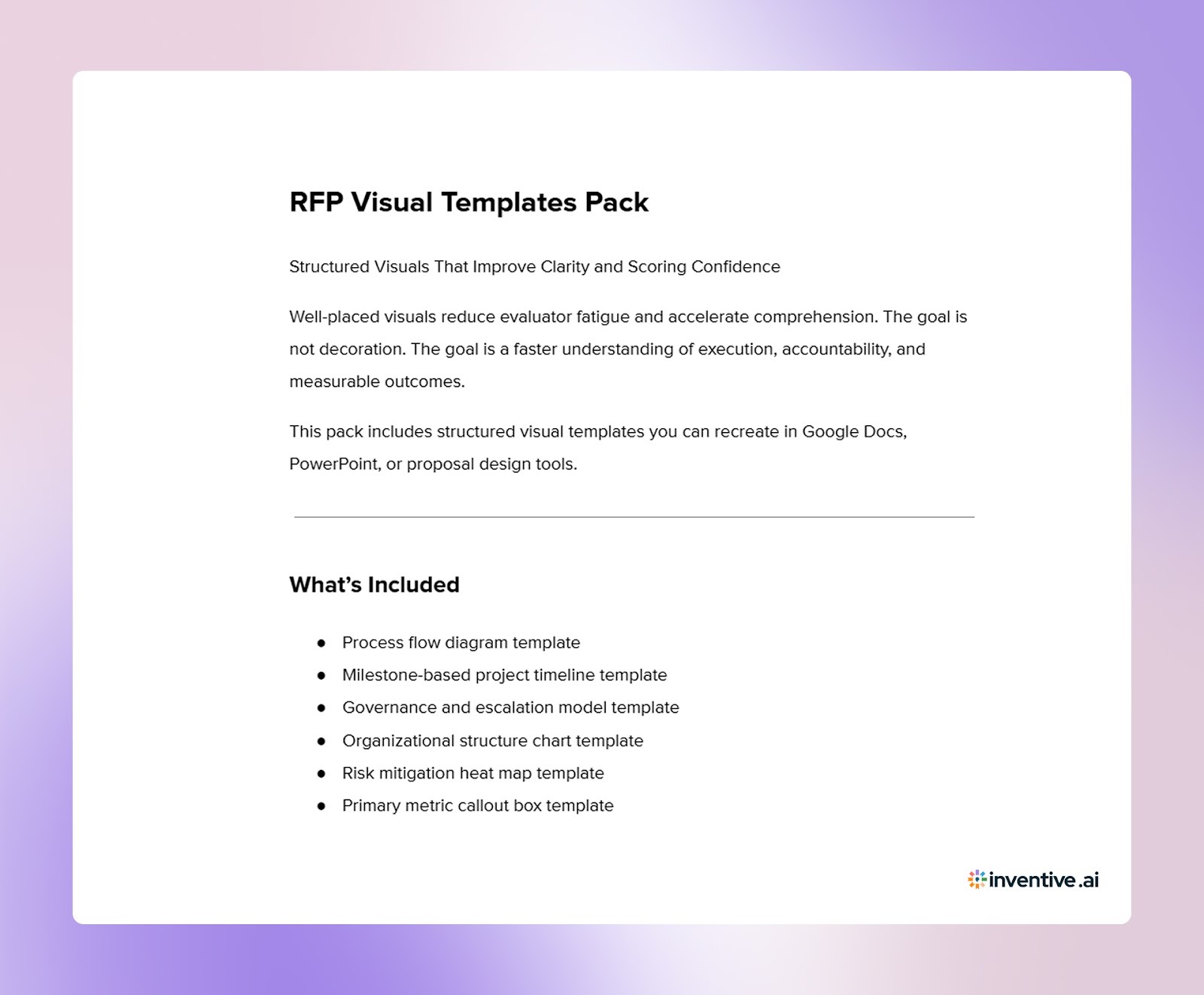 RFP Visual Templates Pack