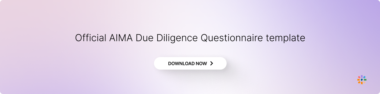 Official AIMA Due Diligence Questionnaire template