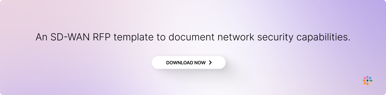 An SD-WAN RFP template to document network security capabilities.