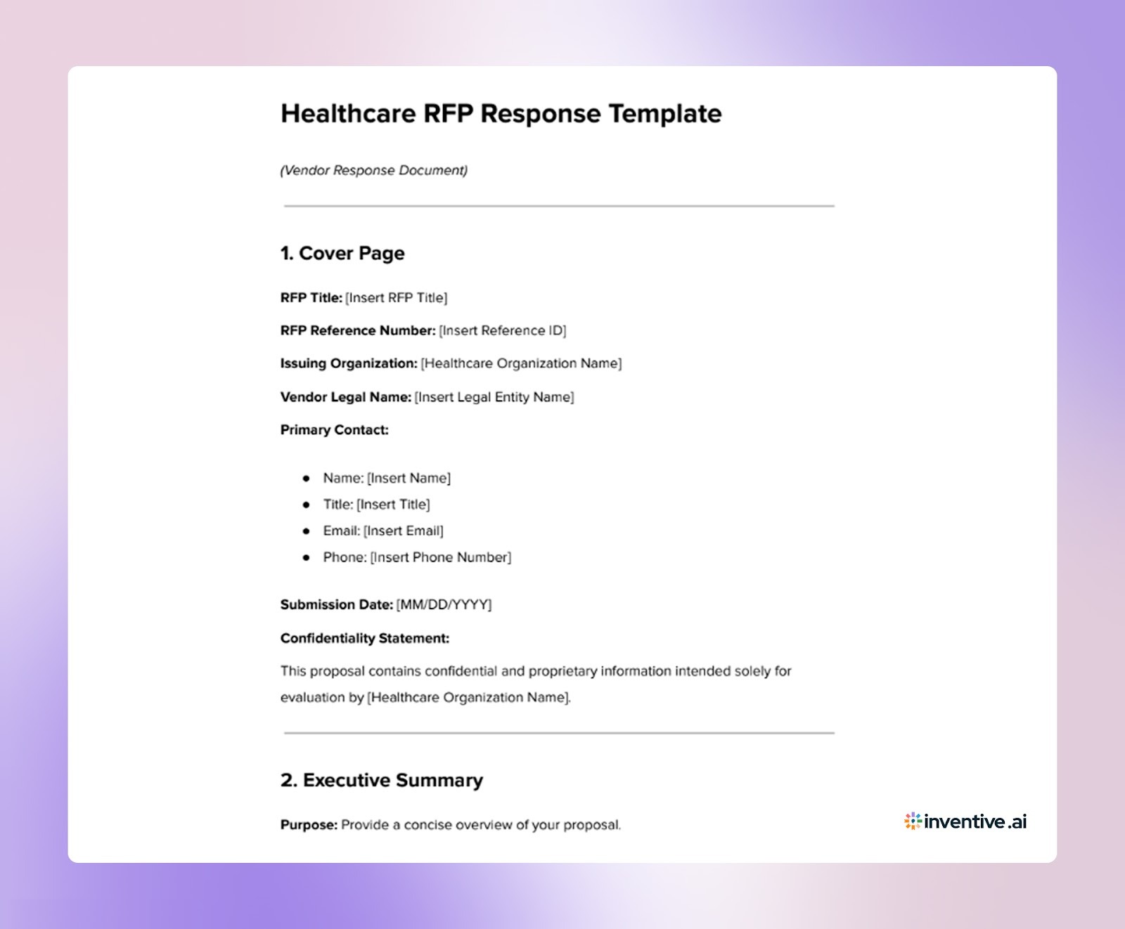The Ultimate Healthcare RFP Response Template for Success