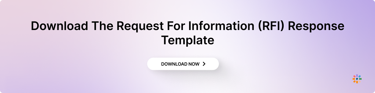 The Request For Information (RFI) Response Template