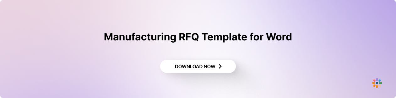 Manufacturing RFQ Template for Word