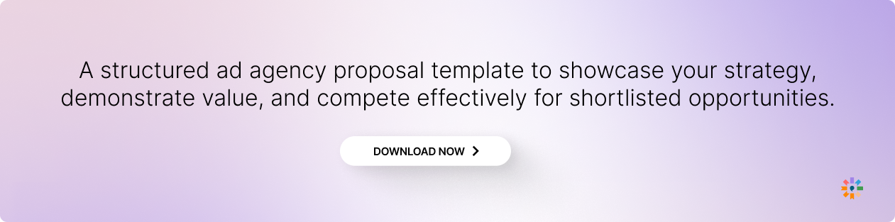 Download the ad agency proposal template to showcase strategy and value.