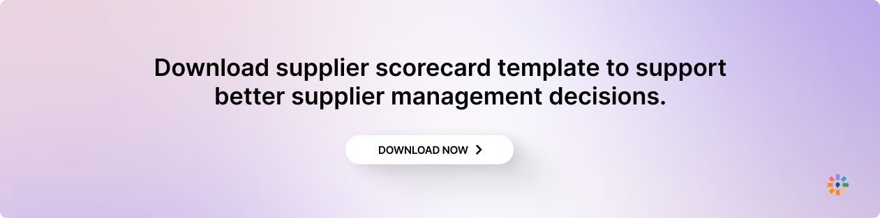 Download the supplier scorecard template to support better supplier management decisions.