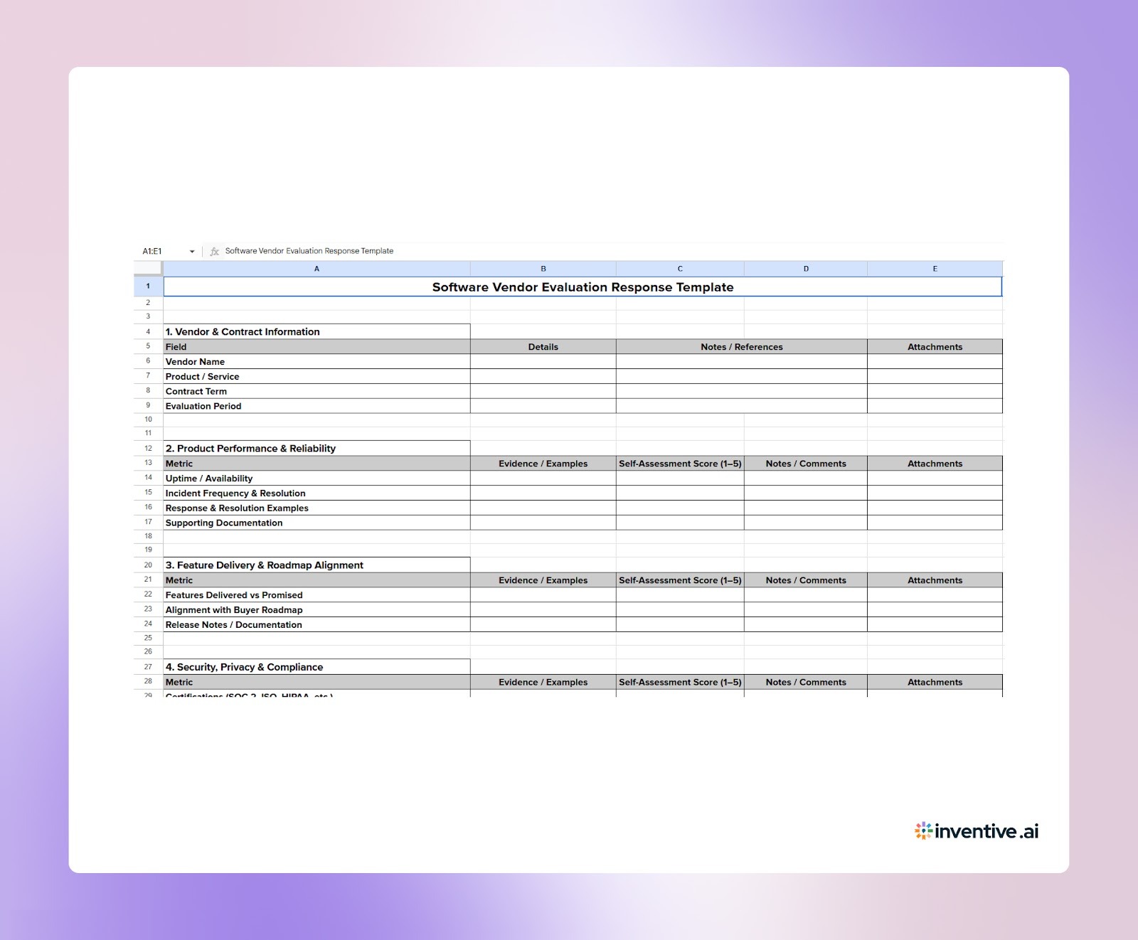 Software Vendor Evaluation Response Template For Vendors: Free Download to Respond Efficiently