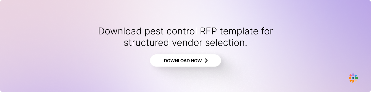 Download pest control RFP template for structured vendor selection.