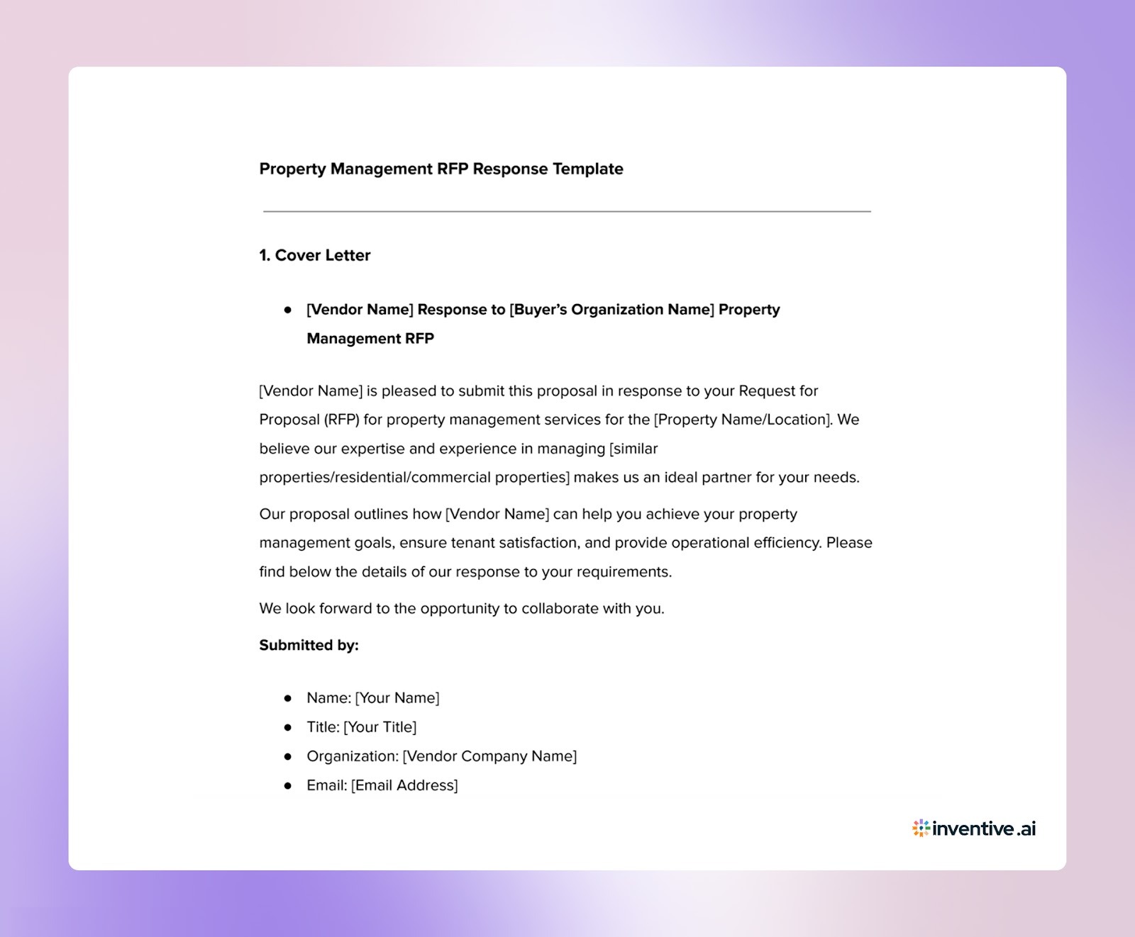 The Ultimate Property Management RFP Response Template in 2026