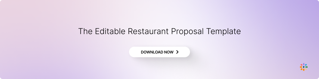 The Editable Restaurant Proposal Template