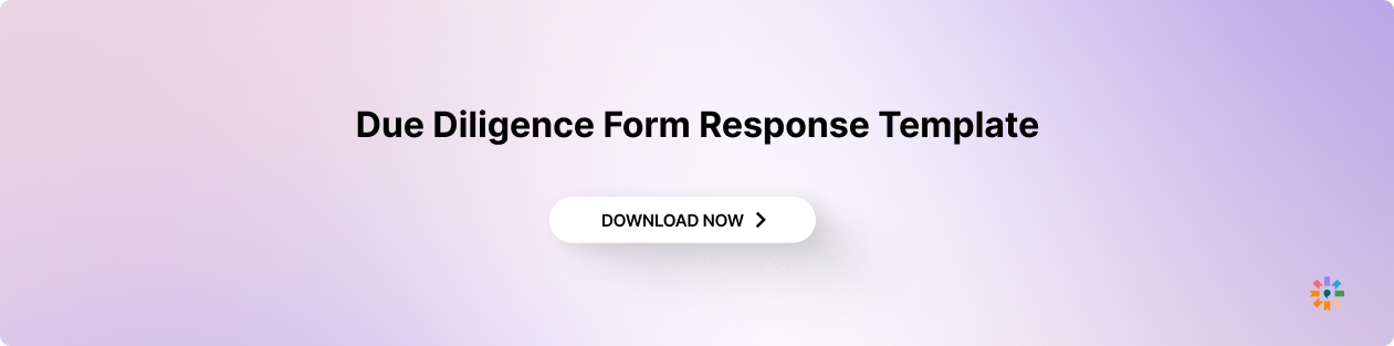 Due Diligence Form Response Template