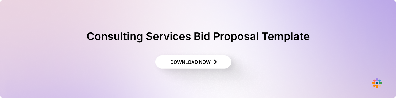 Consulting Services Bid Proposal Template