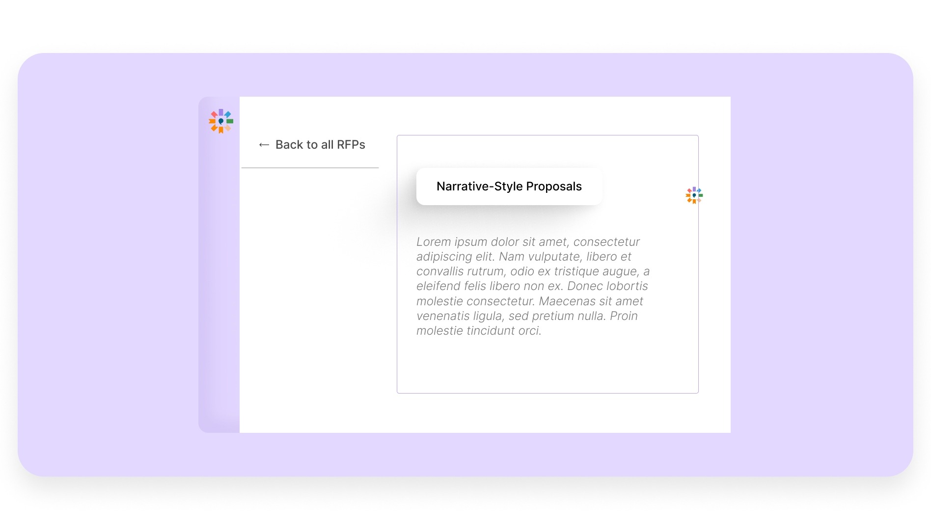 Narrative-Style Proposals