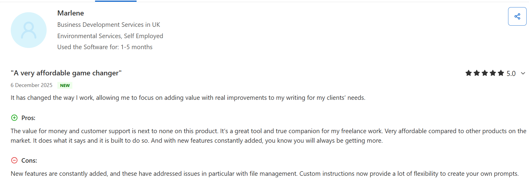 Ratings and Reviews