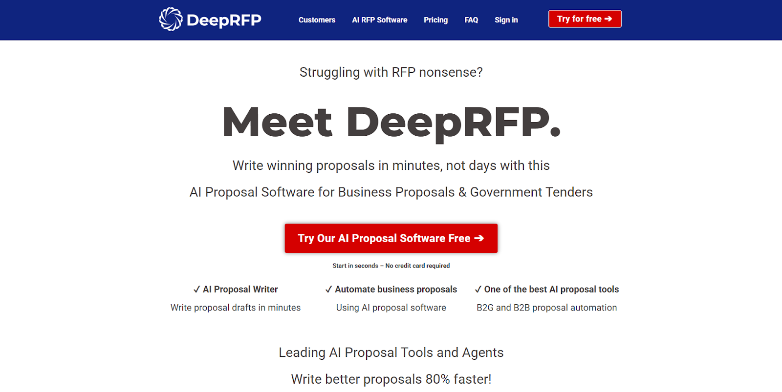 DeepRFP screenshot