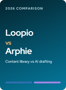 Loopio vs Arphie (2026): Content Library vs AI-Agent Drafting for RFPs
