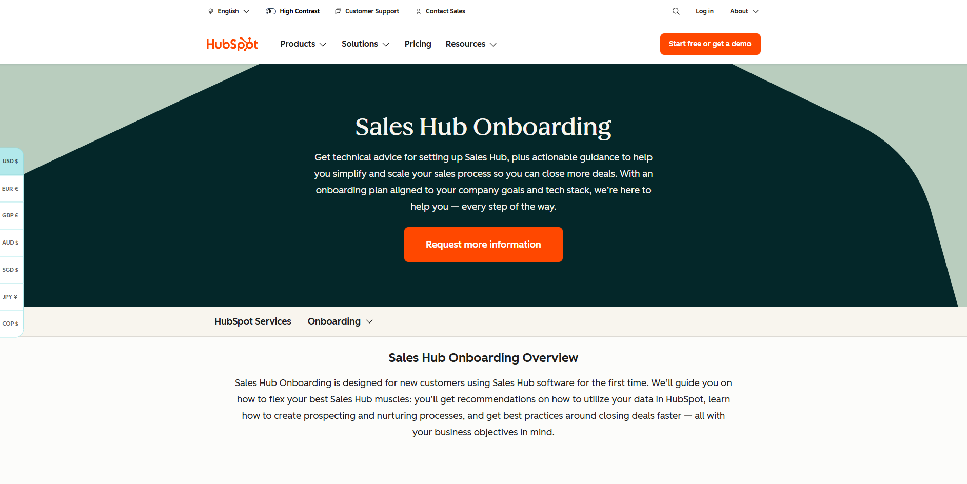 HubSpot Sales Hub revenue operations tool