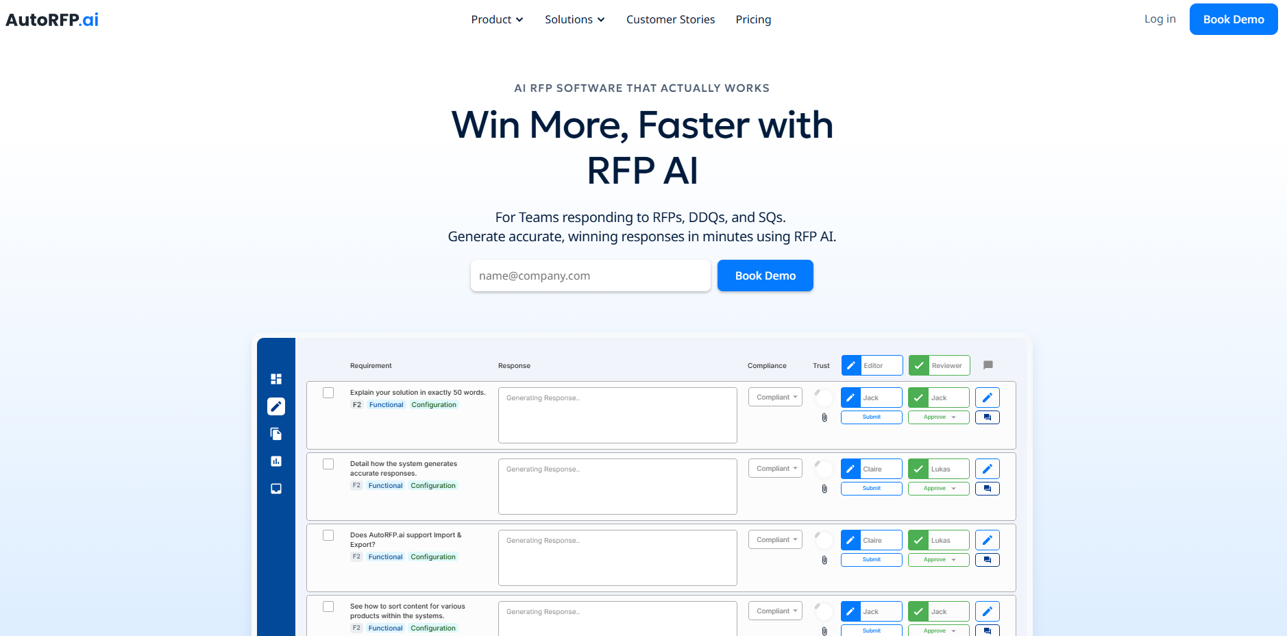 AutoRFP AI RFP response automation software