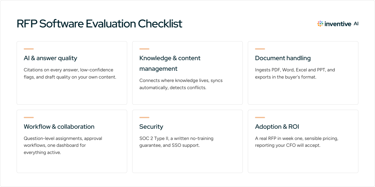 How to choose RFP software: an evaluation checklist