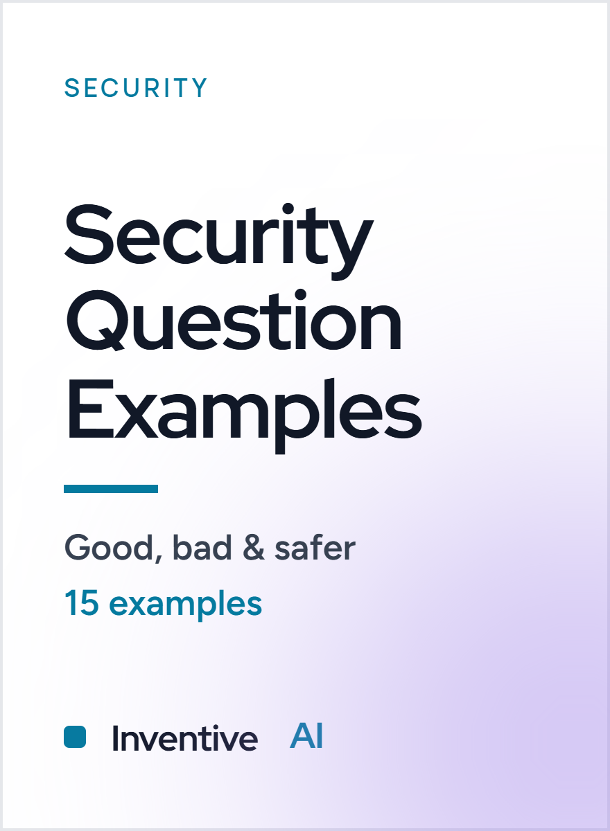 15 Security Question Examples and How to Answer Them the Right Way 