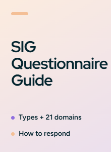 SIG questionnaire guide: types, domains, and how to respond