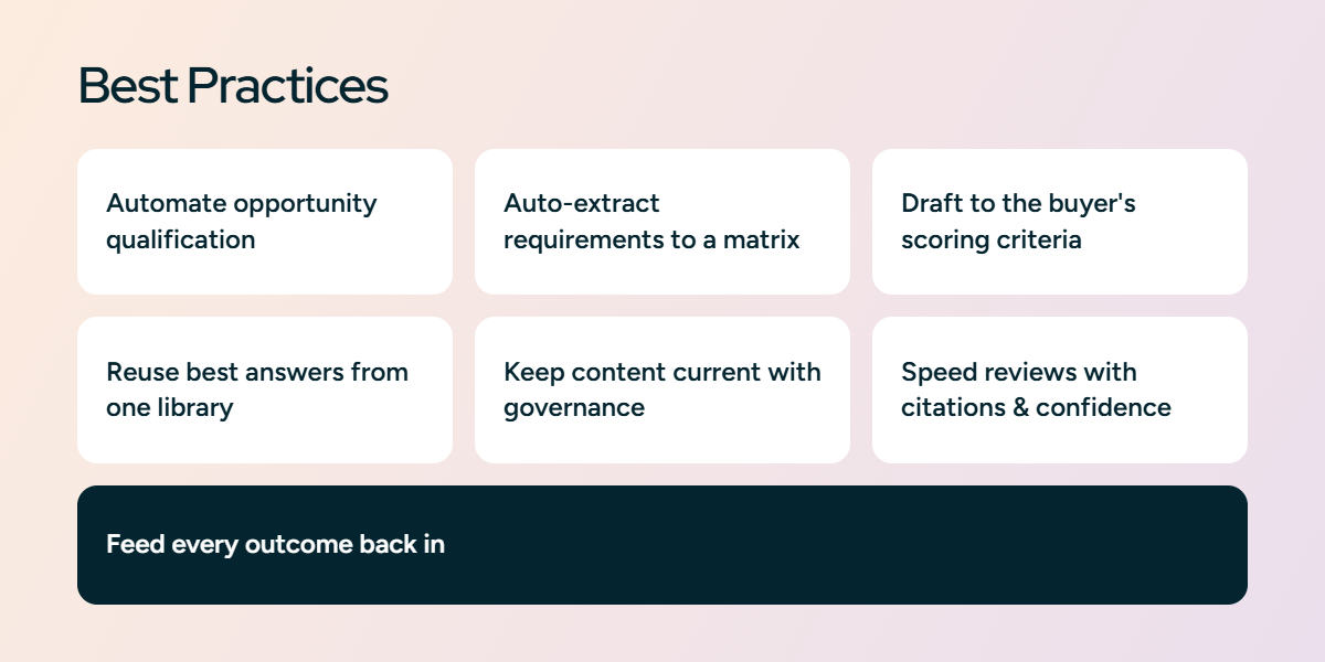Tender management best practices