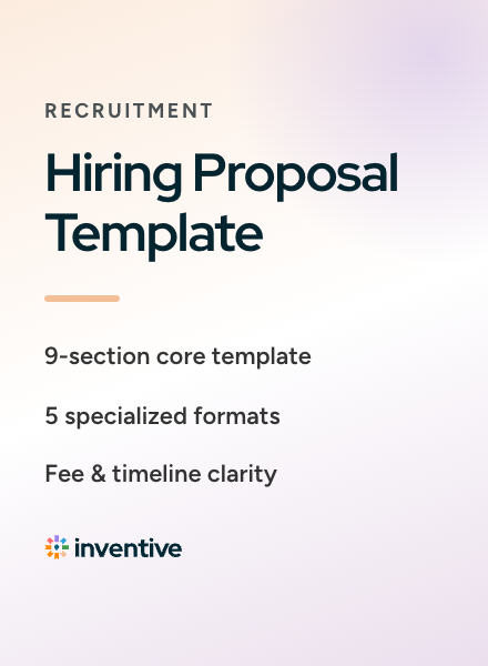 Hiring Proposal Template + 5 Specialized Formats (Free)