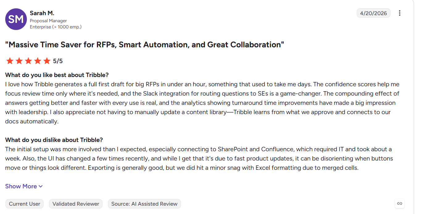 what people say about Tribble AI