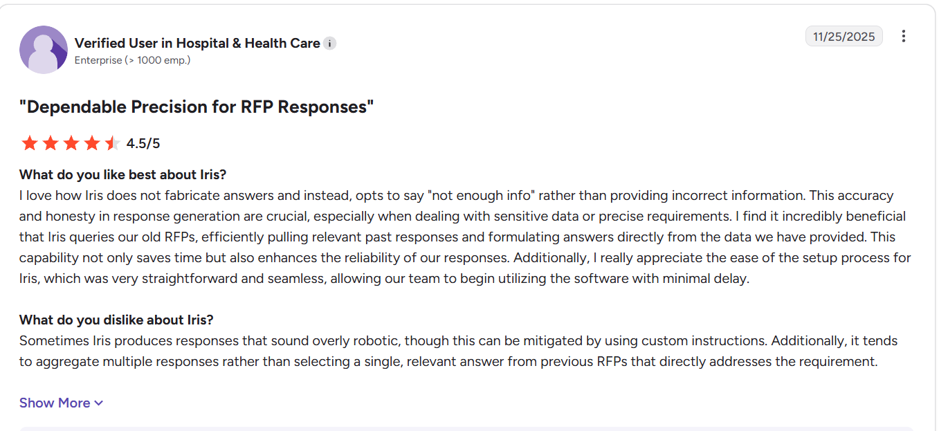 What are real users saying about HeyIris?
