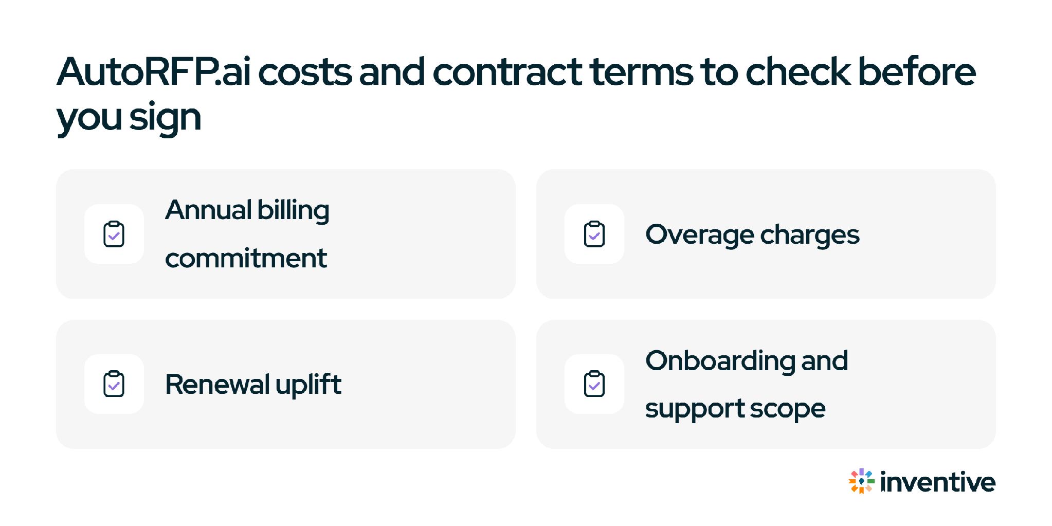 AutoRFP.ai costs and contract terms to check before you sign
