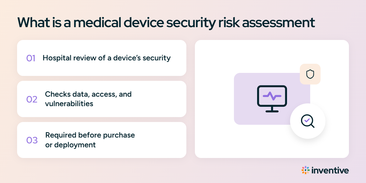 What is a medical device security risk assessment