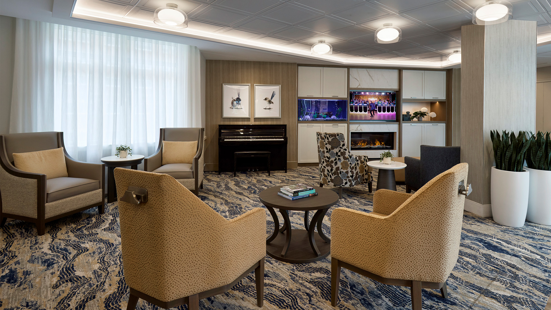Goodwin House Bailey's Crossroads The Terrace Memory Care — interior design by Hartman Design Group