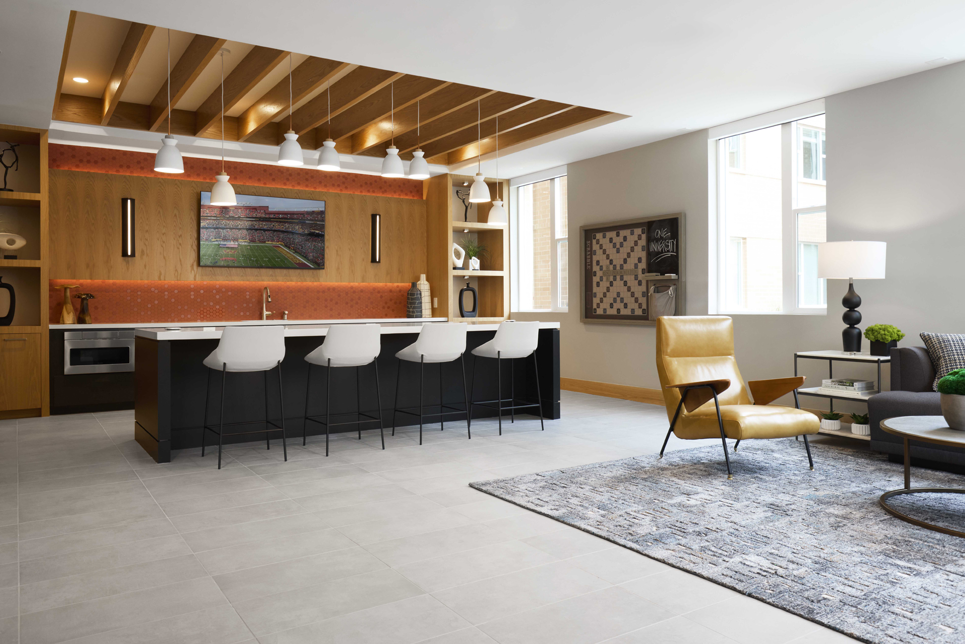 Robinson at One University — interior view 2