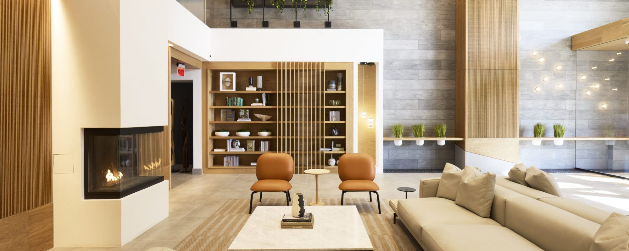 Carlyle Crossing: Reese Tower — interior design by Hartman Design Group