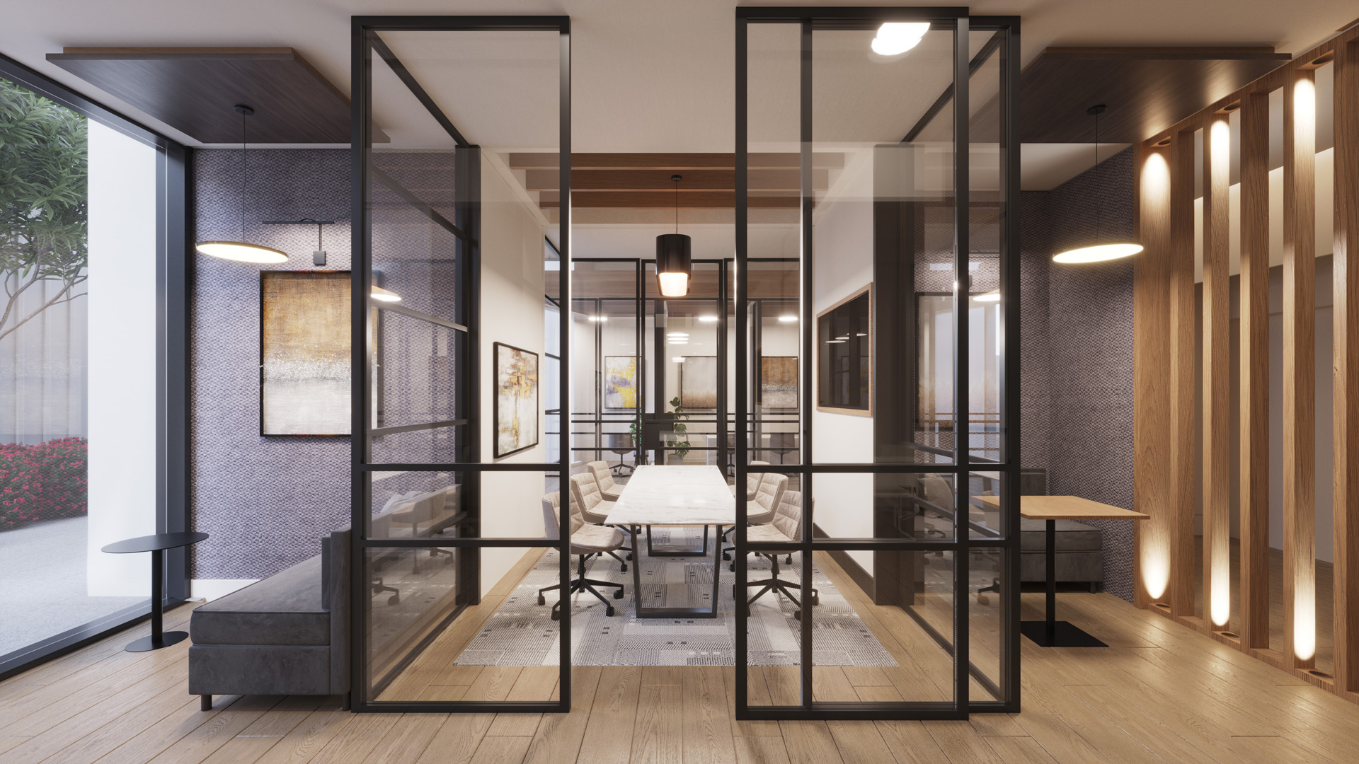Skymark at Reston Town Center — interior detail