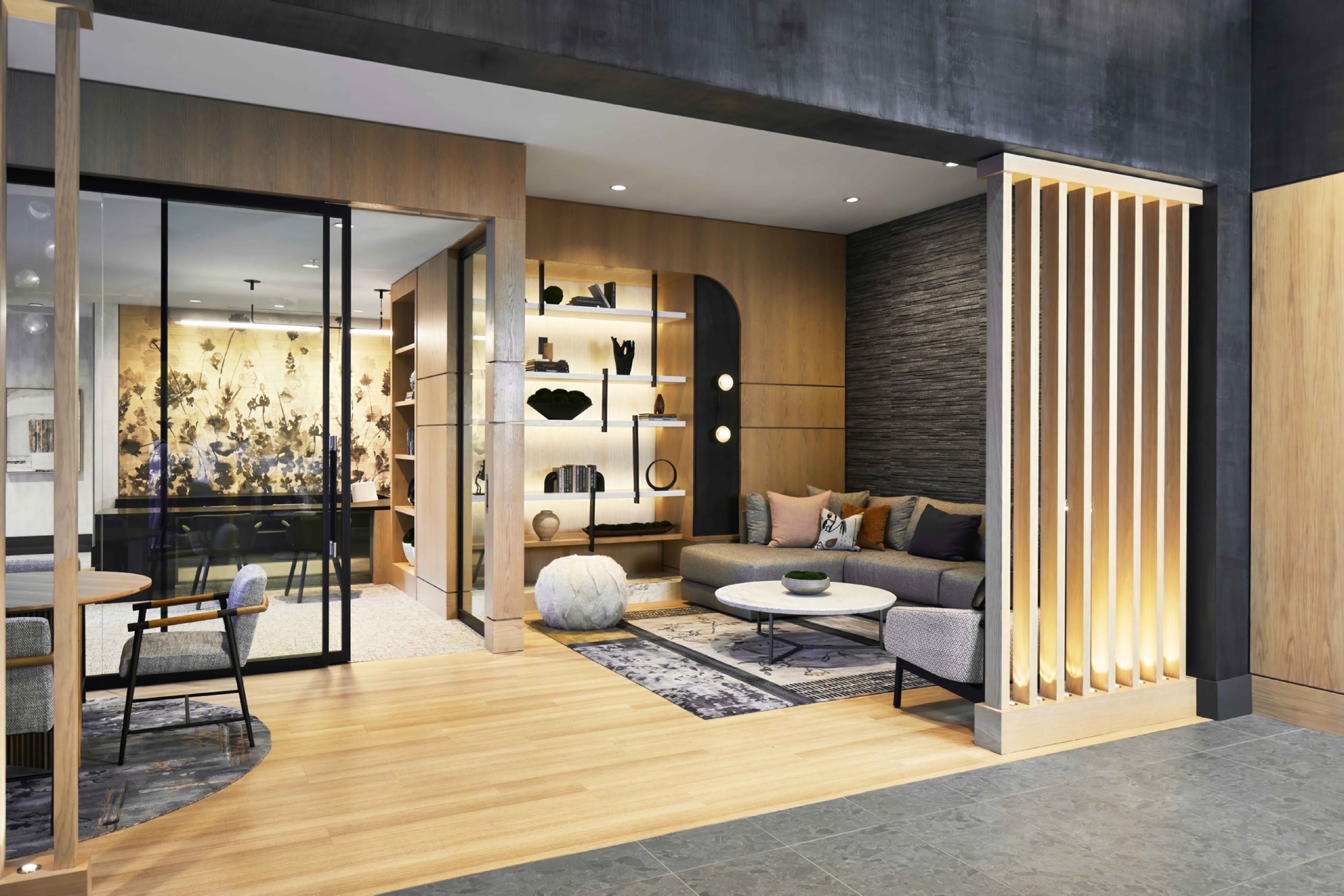 Ovation At Park Crest — interior design by Hartman Design Group