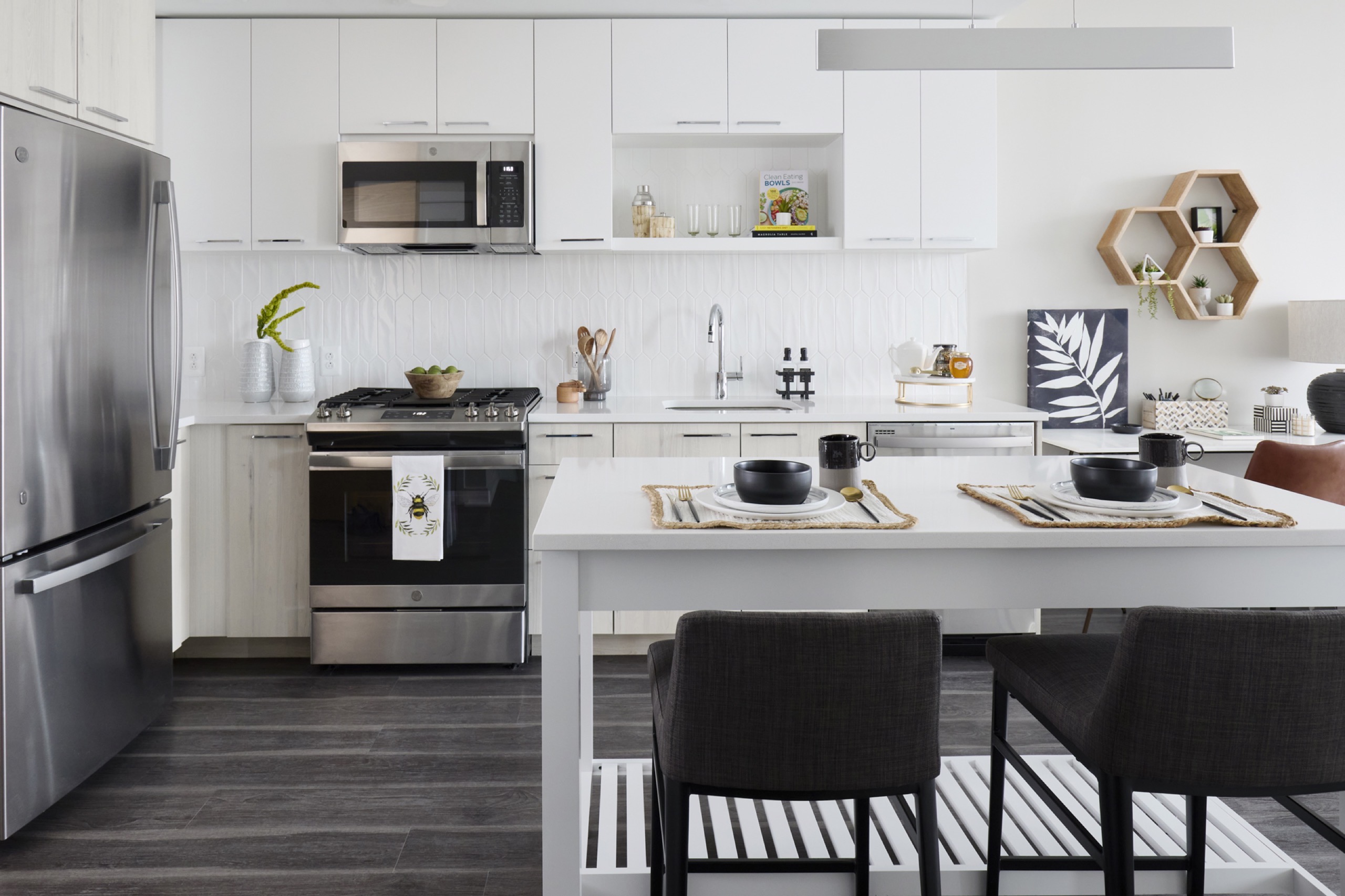 Carlyle Crossing: Reese Model Home — interior design by Hartman Design Group