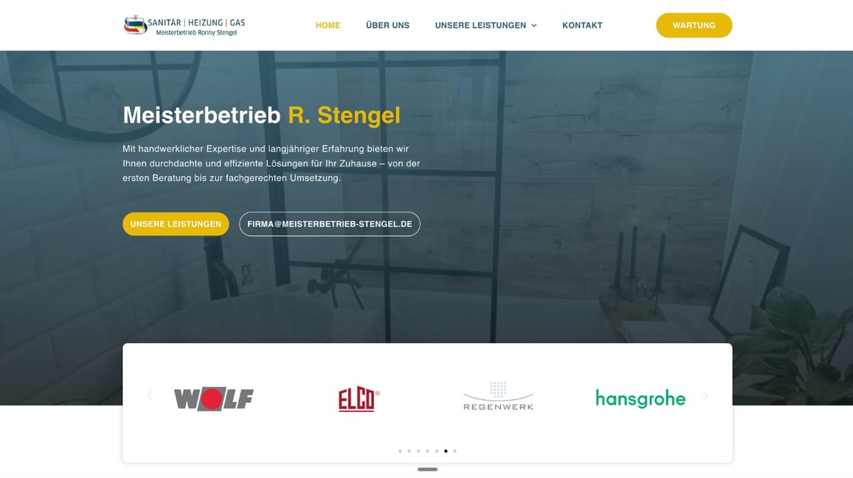 Website von Meisterbetrieb Stengel