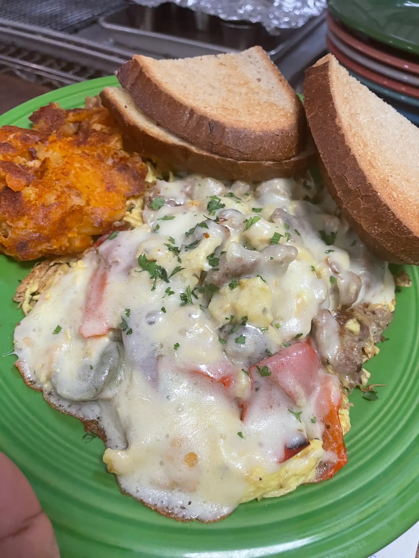 New York Pickle Deli's Food dish with toast