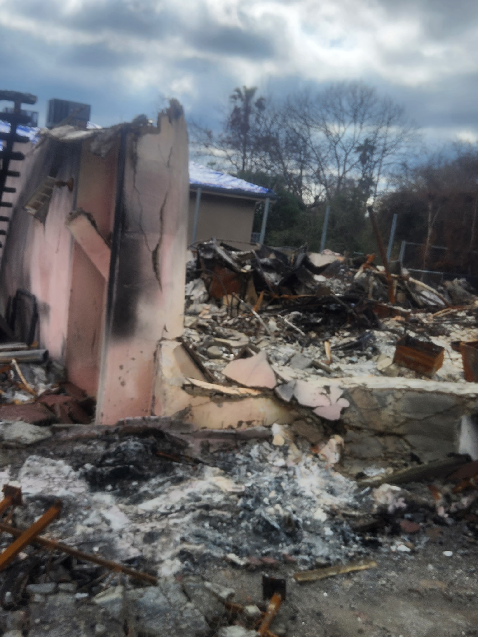 Apartment destroyed in LA wildfires