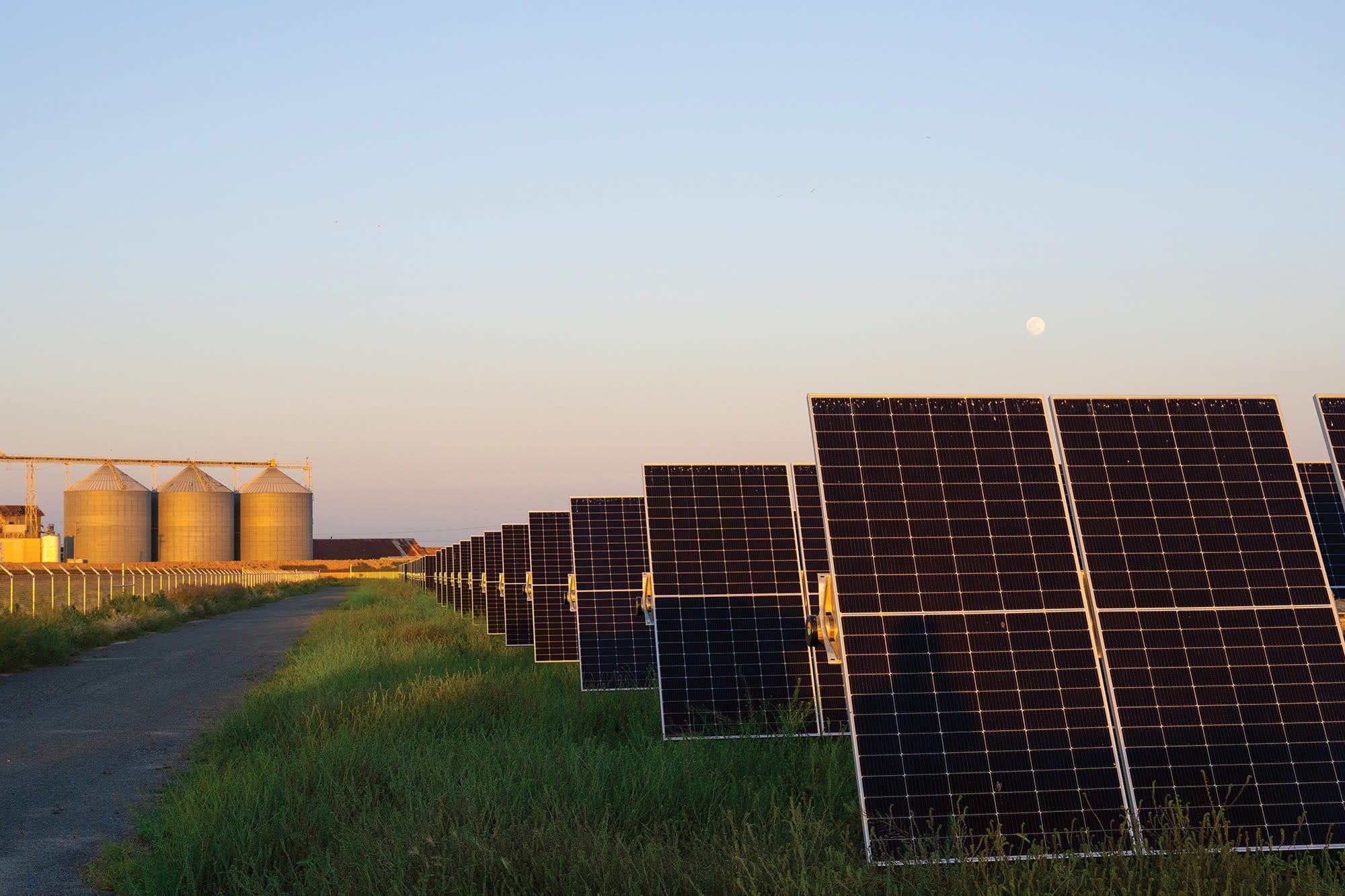 Solar panel field