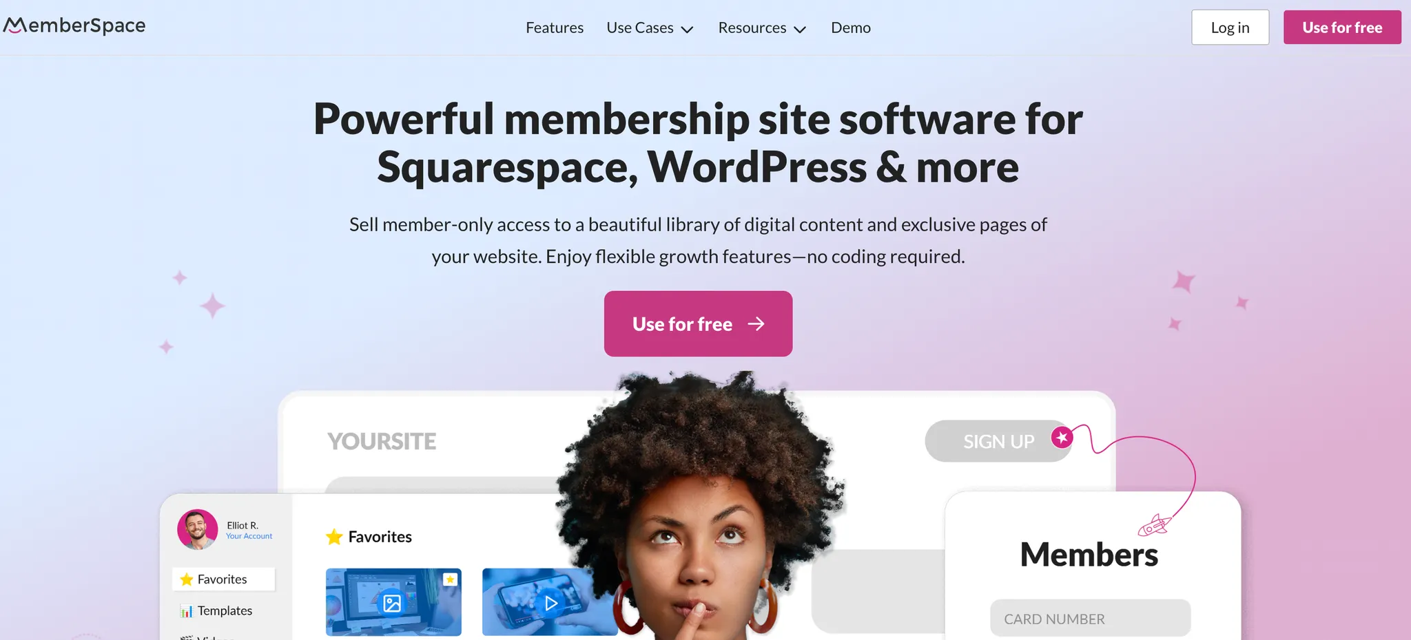 memberspace website screenshot