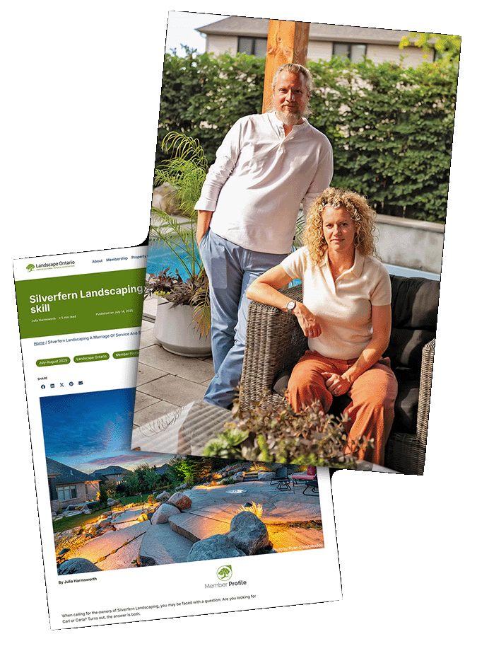 Landscape Ontario Horticultural Trades Association Feature Article on Silverfern Landscaping