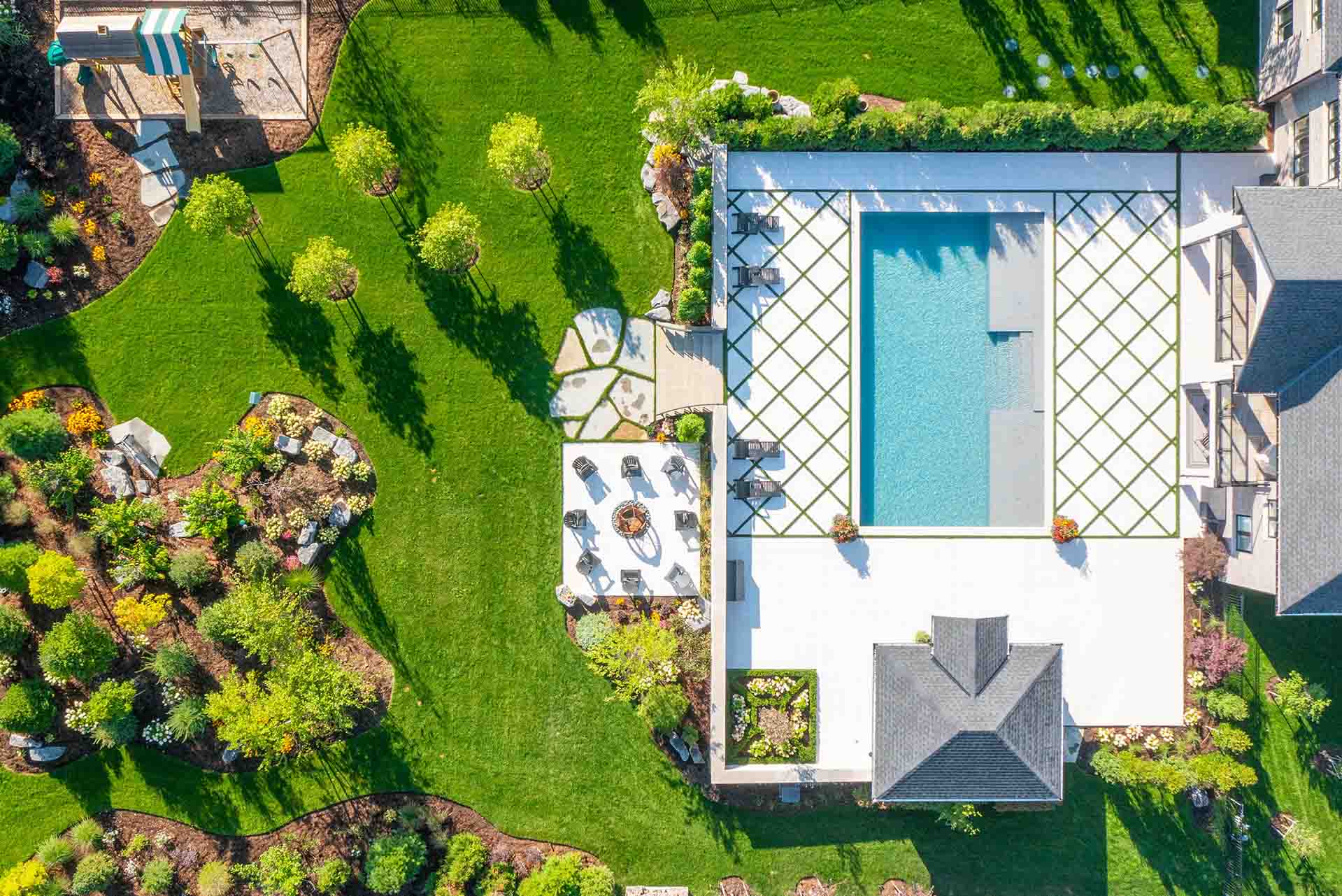 Elegant in-ground pool designed for relaxation and outdoor entertaining.