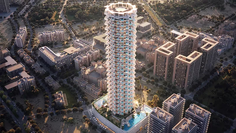 Binghatti Grove, à Jumeirah Village Circle, propose des appartements de luxe de 1, 2 et 3 chambres répartis sur 42 étages, dont un étage entièrement dédié aux commodités. Le complexe comprend 388 résidences soigneusement conçues avec des aménagements ouverts et de grandes fenêtres pour une lumière naturelle abondante. Les intérieurs combinent des matériaux naturels tels que le marbre champagne et le verre bronze pour une touche de modernité. Grâce à son emplacement central près d'Al Khail Road, le centre de Dubaï, les parcs et les zones de loisirs sont rapidement accessibles. Les résidents peuvent profiter d'installations de luxe, notamment d'une piscine en terrasse avec des zones séparées pour les adultes et les enfants. Des espaces extérieurs pour le yoga et la remise en forme permettent de faire de l'exercice dans la nature. Des terrains de sport sont disponibles pour les activités récréatives et les matchs amicaux.