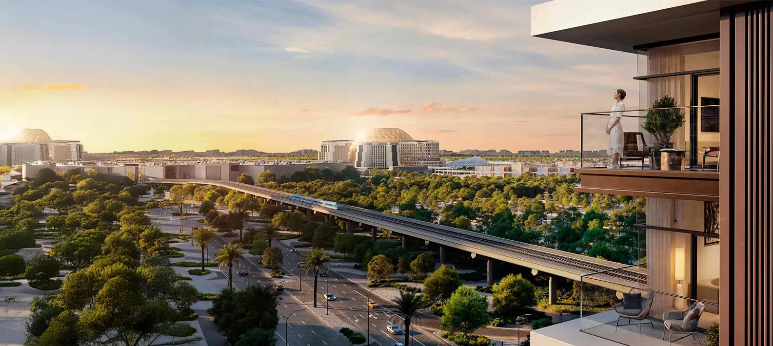 824 groene appartementen en townhouses in Expo Living, Dubai South — stappen van Expo City, minuten van Al Maktoum International Airport.