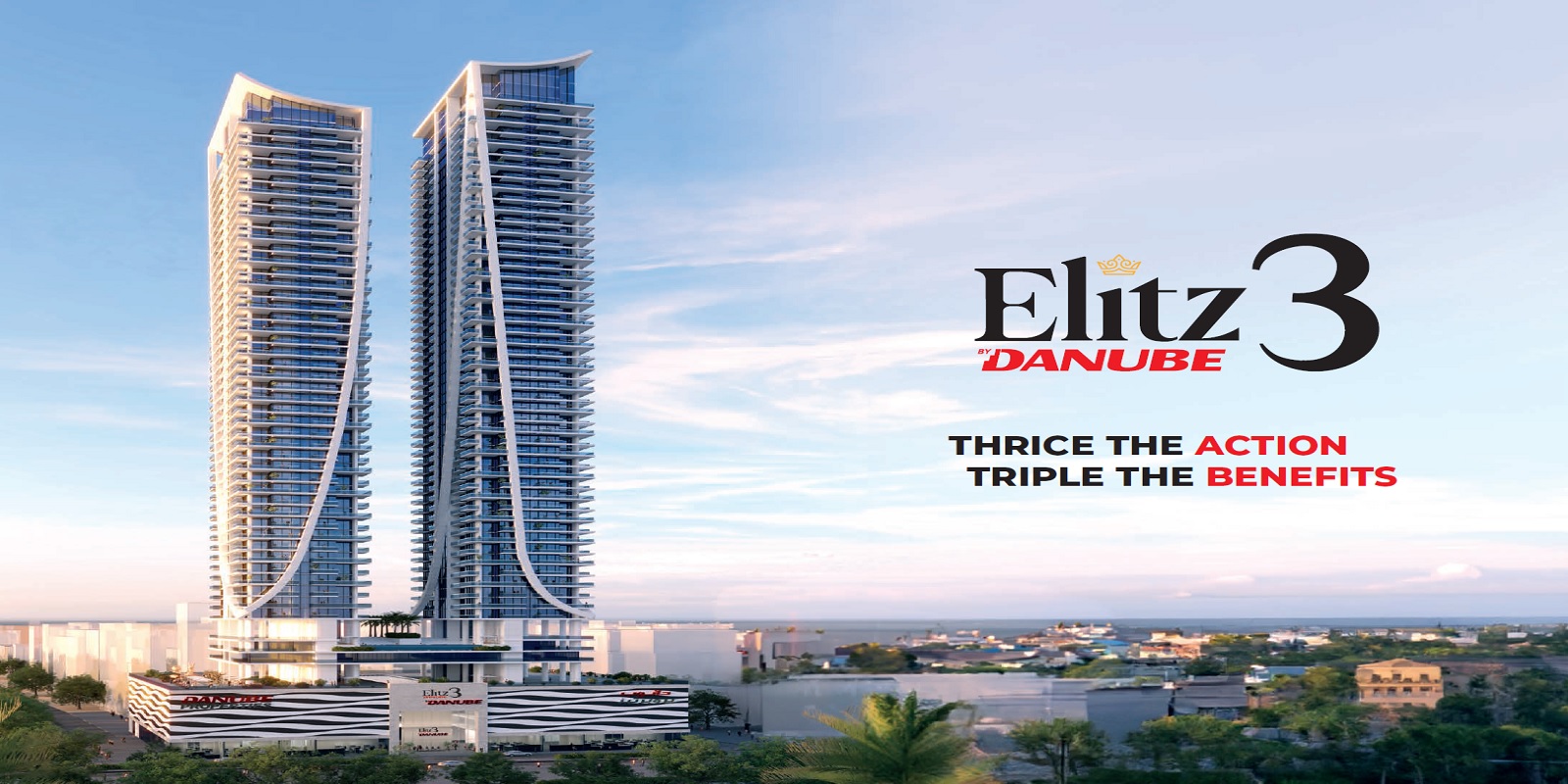 Elitz 3 van Danube Properties in JVC biedt betaalbare luxe appartementen met het bekende Danube betaalplan. Ideaal voor investeerders die zoeken naar hoog rendement in Dubai's meest gevraagde huurgebied.